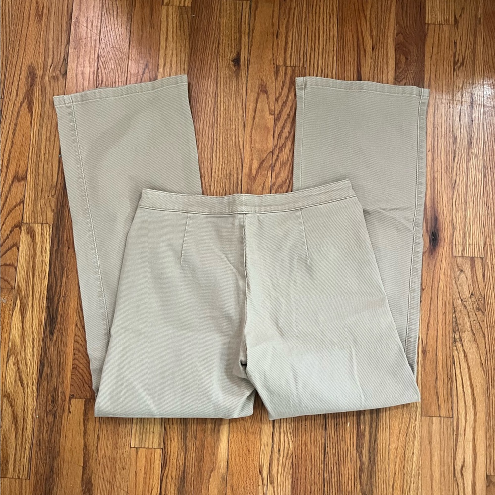 Vintage Khaki Flare Pants - Picture 6 of 7